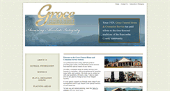 Desktop Screenshot of grocefuneralhome.com